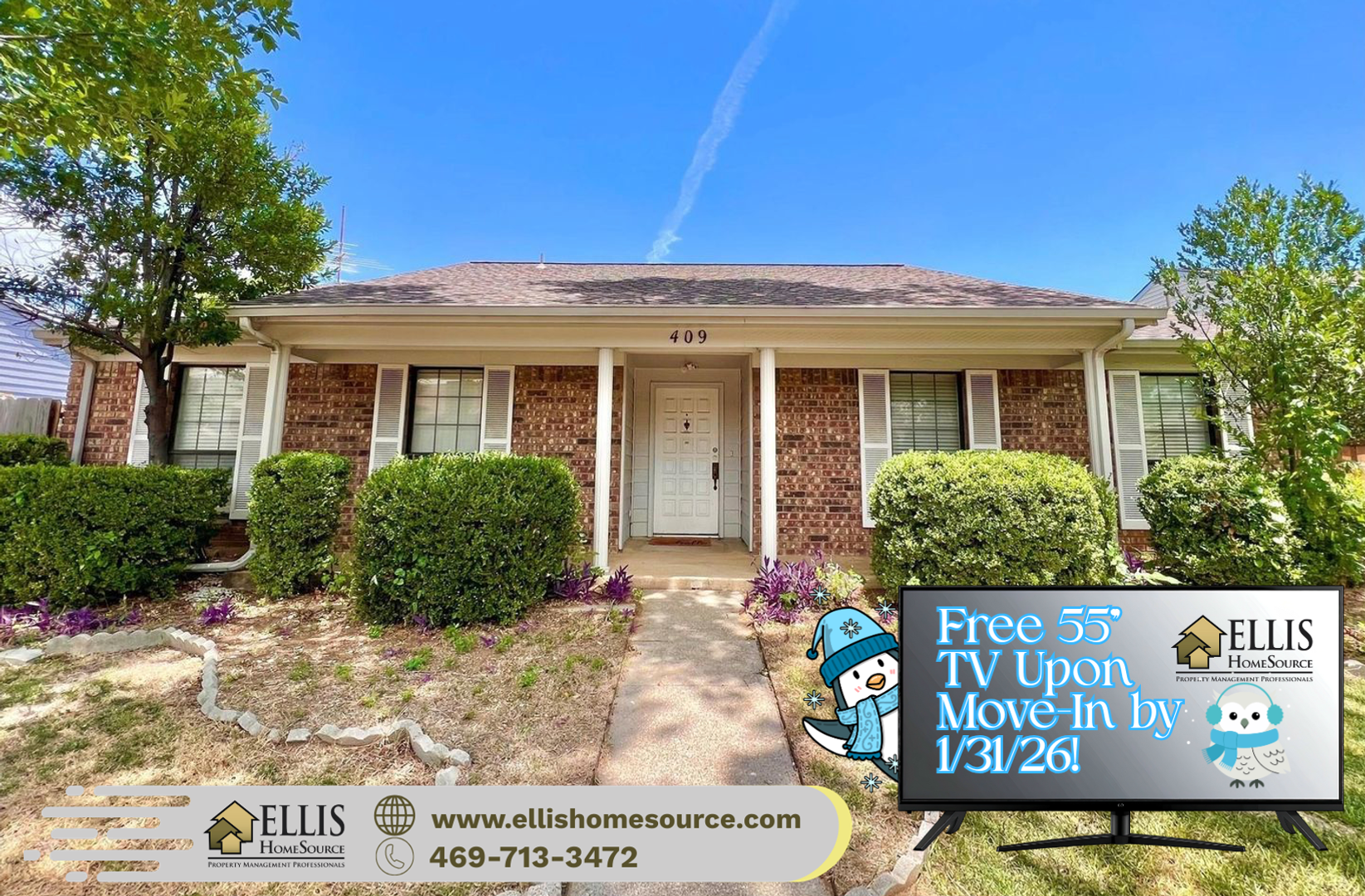 Lewisville House: 409 Kirkwood Drive