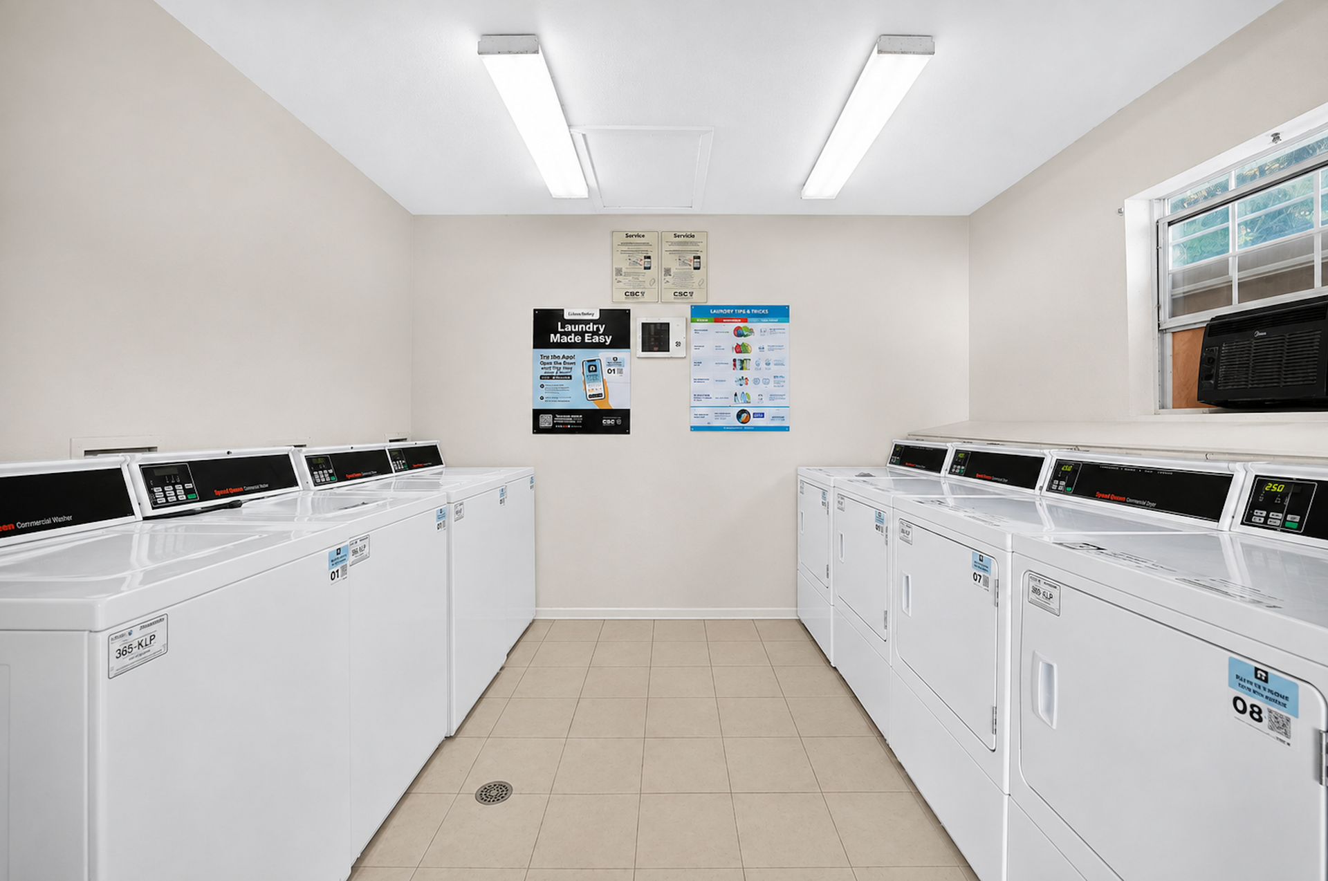 Laundry room at Cinnamon Court