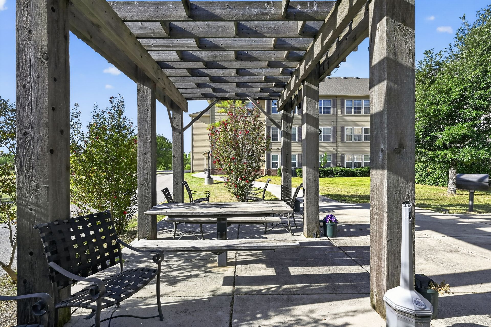 Grill area at Marketplace Apartments