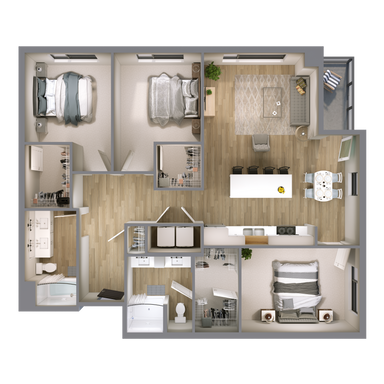Teal Floor Plan – photo 1