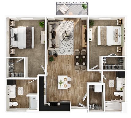The Cooper - 2 Bedroom / 2 Bathroom – photo 1