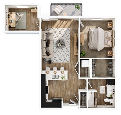 The Demy - 1 Bedroom + Den / 1 Bathroom – photo 1
