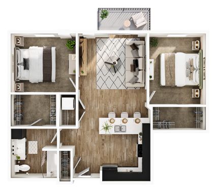 The Wright - 2 Bedroom / 1 Bathroom – photo 1