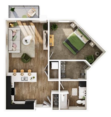 The Current - 1 Bedroom / 1 Bathroom – photo 1