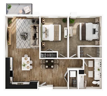 The Sawyer - 2 Bedroom / 1 Bathroom – photo 1