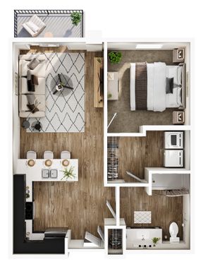 The Wharf - 1 Bedroom / 1 Bathroom