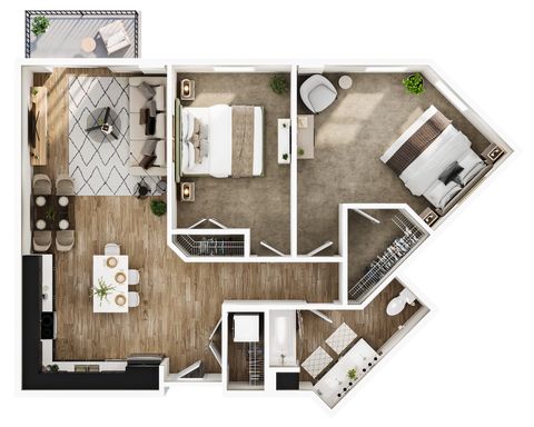 The Boom - 2 Bedroom / 1 Bathroom – photo 1