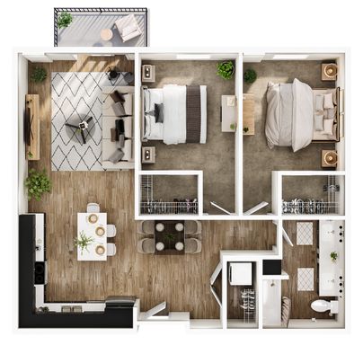 The Turner - 2 Bedroom / 1 Bathroom – photo 1