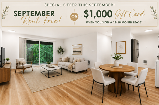 Stunning renovation on this spacious unit! Forest like setting on 10 acres! Parking included! No Move in Fees. August Rent Free!! – photo 1