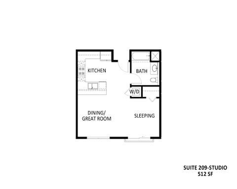 Newly Constructed Studio Apartment at The Junction in Downtown SLO – photo 1