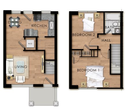 Two Bedroom One Bath Townhome – photo 1