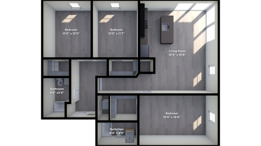 3 Bedroom 2 Bath New Apartment in Lafayette – photo 1