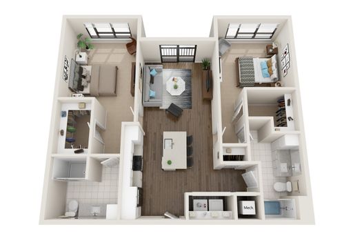 Spacious, Luxury 2 Bed | 2 Bath Apartment Home! – photo 1