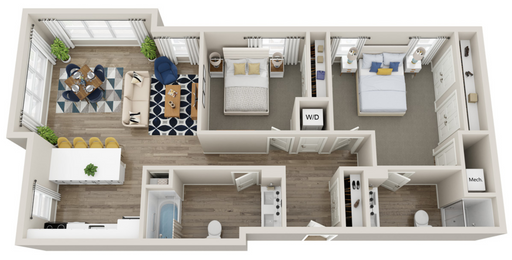 Now Available: Newly Renovated 2 BR, 2 BA Apartment! – photo 1