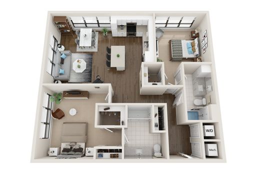 Spacious, Luxury 2 Bed | 2 Bath Apartment Home! – photo 1