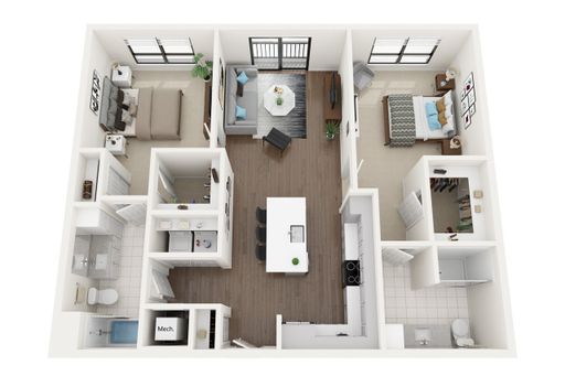 Spacious, Luxury 2 Bed | 2 Bath Apartment Home! – photo 1