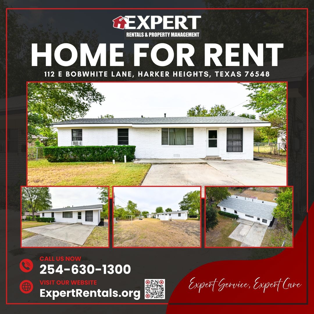 Harker Heights House: 112 E Bobwhite Ln