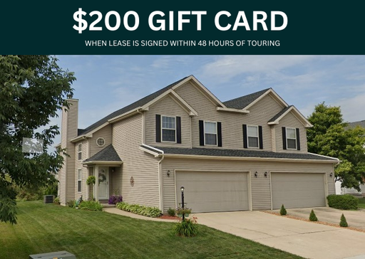 $200 Gift Card! 3-bed home available in Savoy!