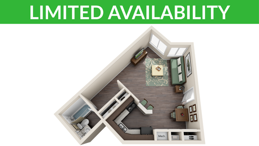 Studio 1 Bath Apartment at 5148 Audrey Avenue, Apt 211, Indianapolis, IN – photo 1