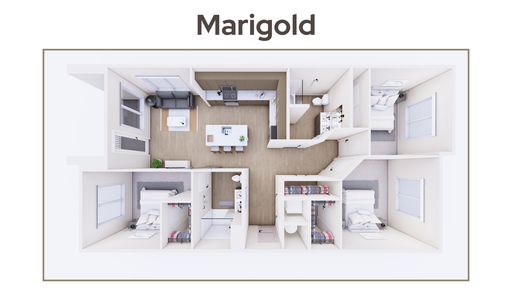 3 Bedroom 2 Bathroom Apartment Available Now | to Tour | Marigold – photo 1