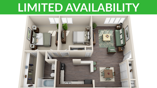 2 Bed 1 Bath Rental at 5045 Lily Lane, Apt 210, Indianapolis, IN – photo 1