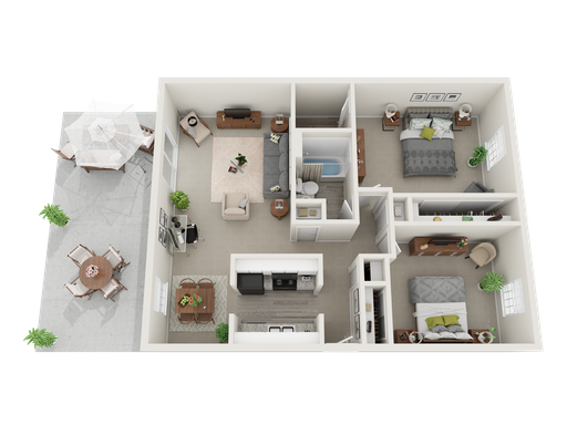 2-Bed/1.5-Bath - Santa Maria | to Tour