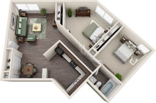 Iris Remodel | 2 Bedroom, 1 Bathroom – photo 1