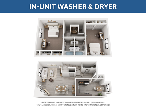2 Bed 2.5 Bath | The Brandbury Townhome w W/D – photo 1