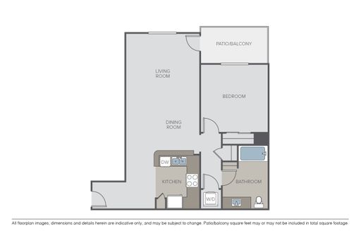 1 Bedroom 1 Bath 820 SF Apartment with Large Living Space – photo 1