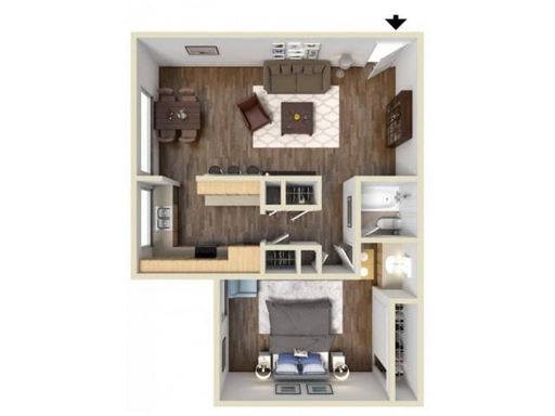 1 Bedroom 1 Bath Newly Renovated Apartment – photo 1