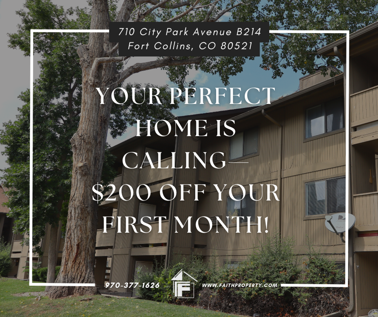 Fort Collins House: 710 City Park Avenue B214