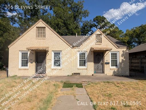 1 Bed 1 Bath Rental at 306 Blevins Street, Fort Worth, TX – photo 1