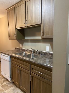 One bedroom with private patio walkout!