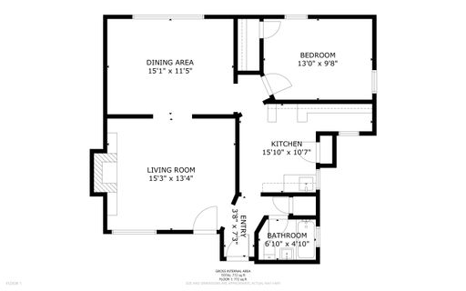 Large 1 Bedroom 1 Bath – photo 1