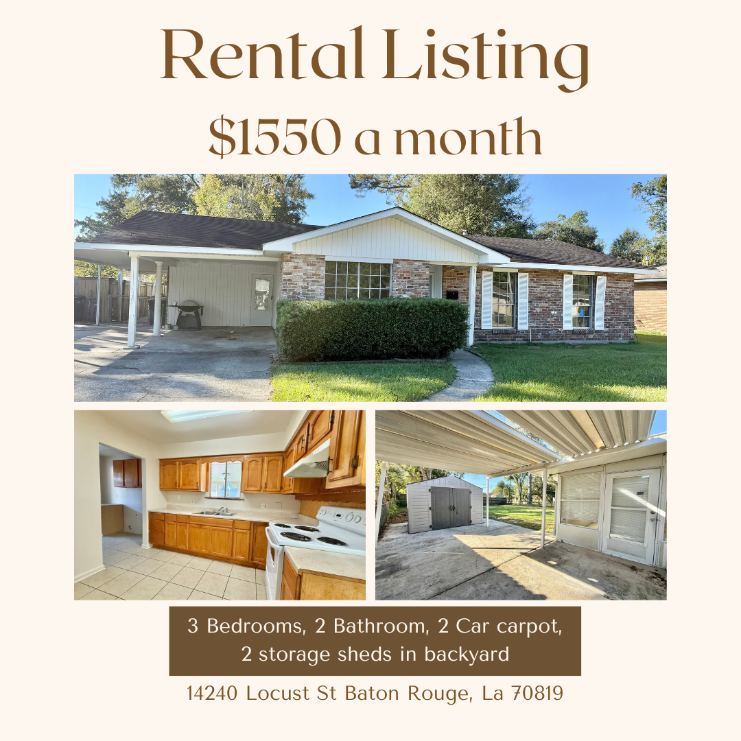 Baton Rouge House: 14240 Locust St