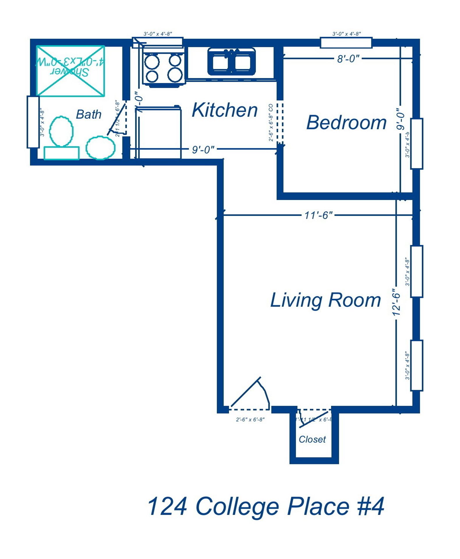 Ypsilanti Apartment: 124 College Place
