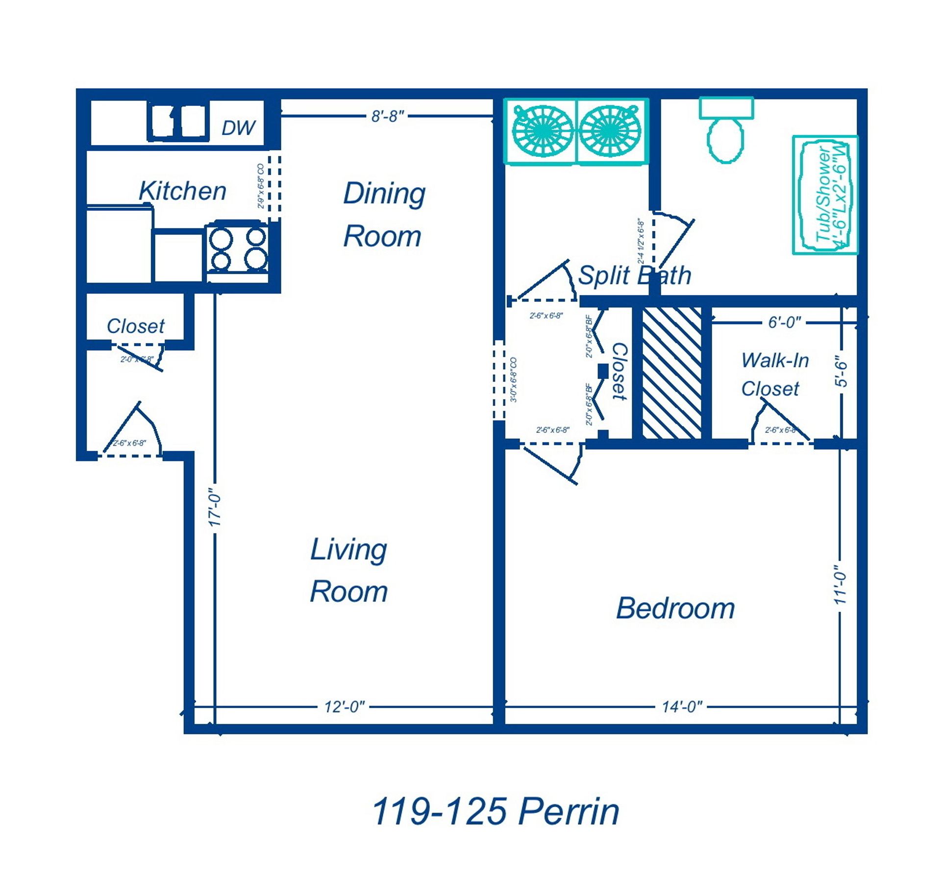 Ypsilanti Apartment: 119-125 Perrin Street