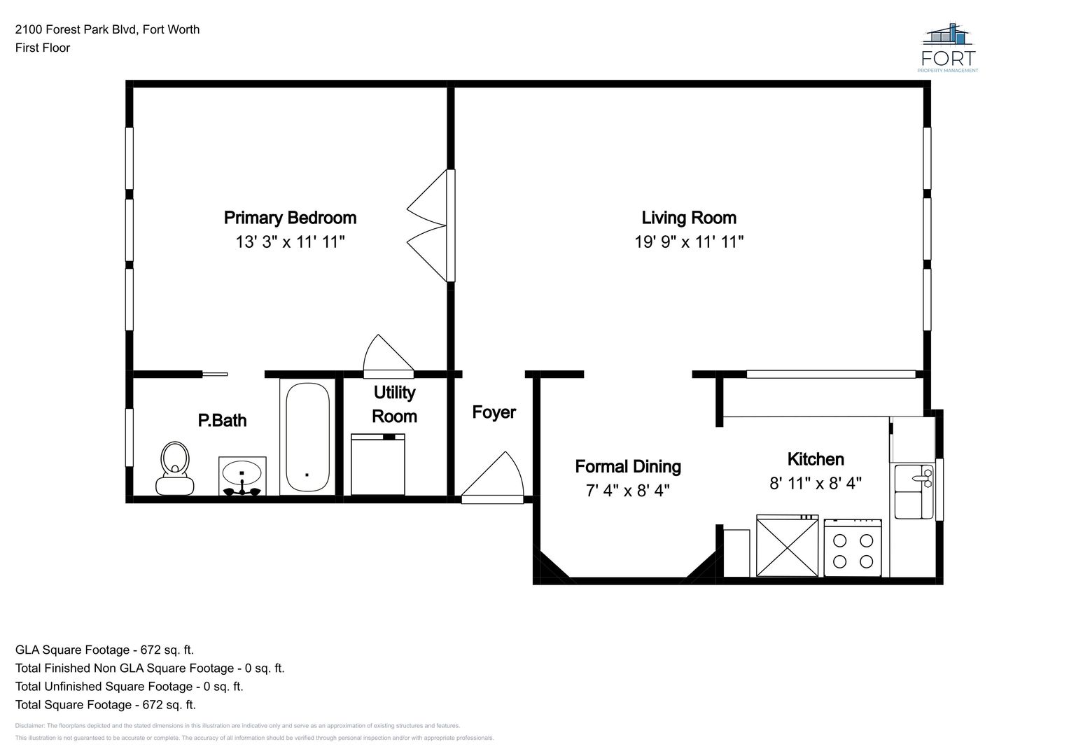 Fort Worth Apartment: 2100 Forest Park Blvd