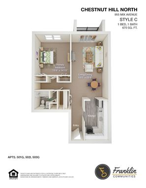 Adorable one bedroom with updated kitchen! – photo 1