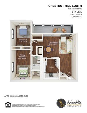 Large 2 Bedroom – photo 1