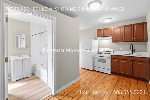 Studio Apartment for Rent in Hudson, MA – 65 Main St Unit 5 | Updated, Pet Friendly & Professionally Managed