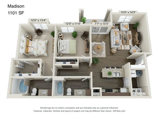 Madison - 2 Bedroom – photo 1