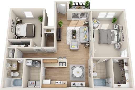 The Admiral (2BR)