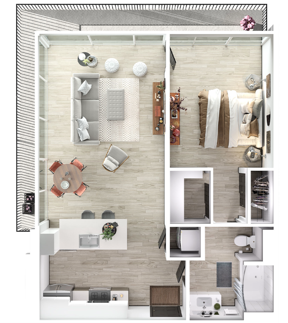 Los Angeles Apartment: 525 N. Wilton Pl