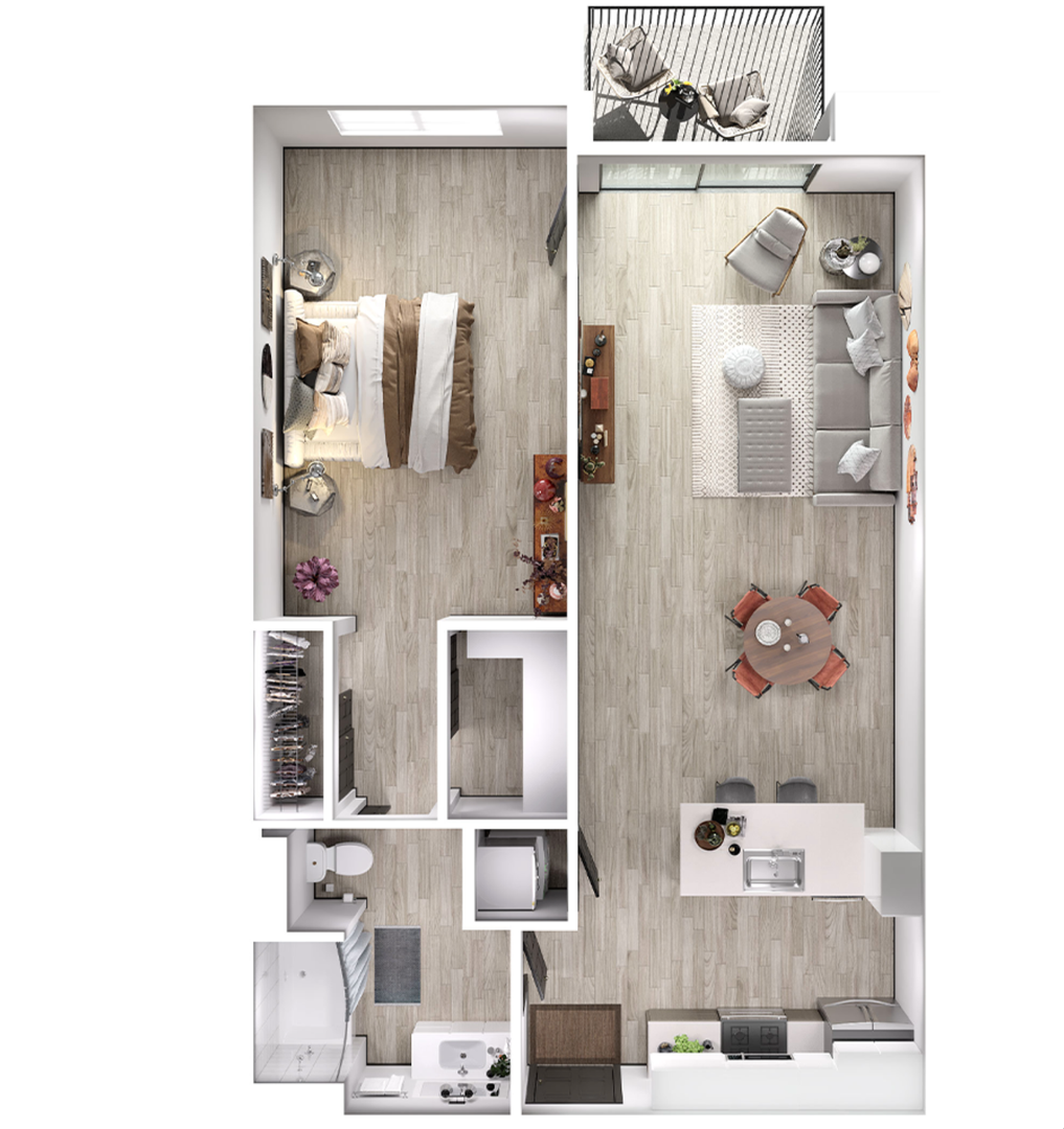 Los Angeles Apartment: 525 N. Wilton Pl