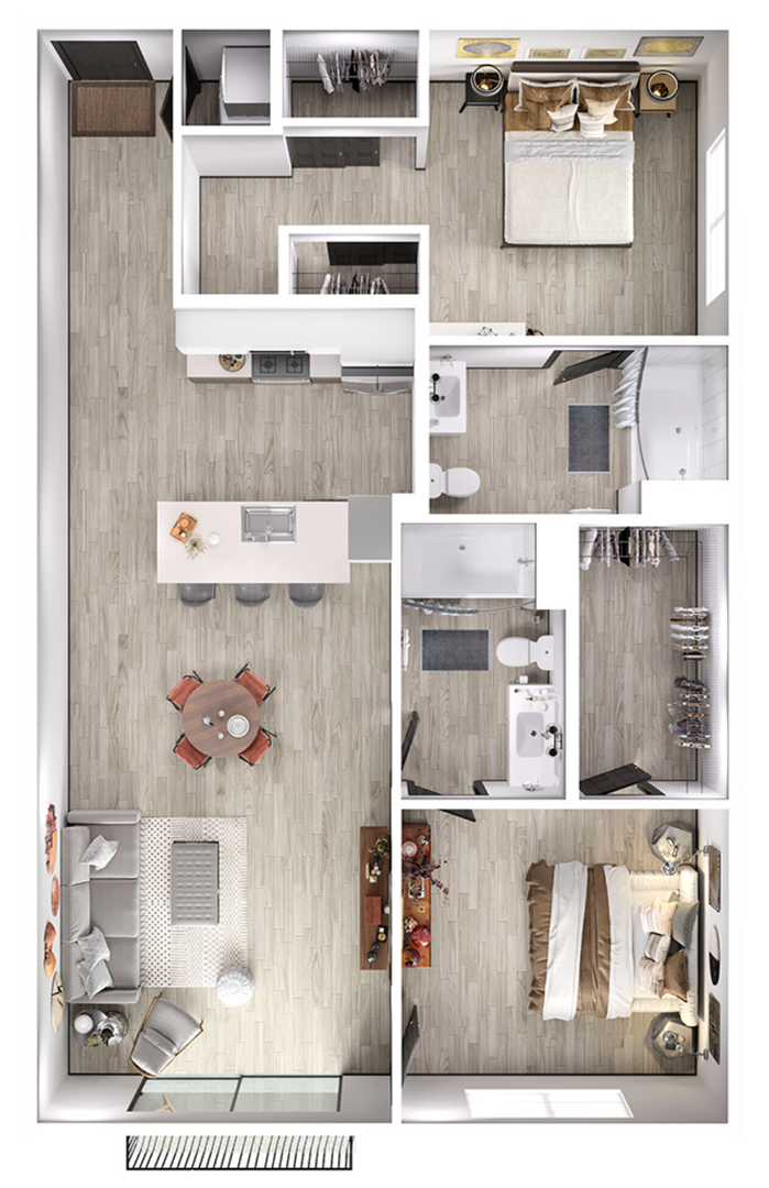 Los Angeles Apartment: 525 N. Wilton Pl