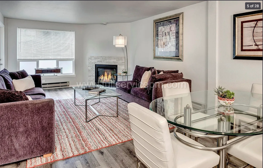 Spacious, Modern Northgate Condo w/ gas fireplace, FREE secure Parking, Pool & Light Rail Access – photo 1