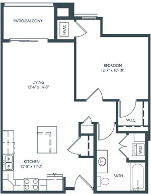 The Emerson - #107 - 1br/1ba - 808sf - 1st floor - Balcony – photo 1