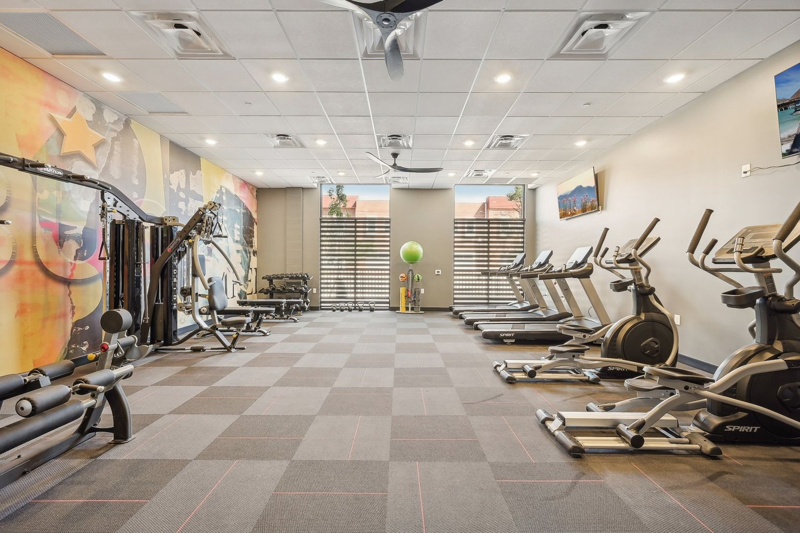 Gym at Ethan Apartments on Main (6 of 6)