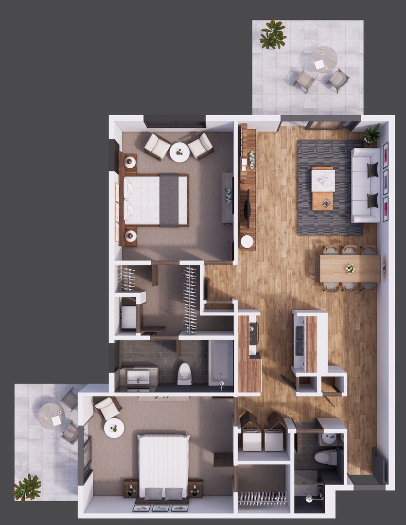 Madison Apartment: 1609 N. Thompson Dr.